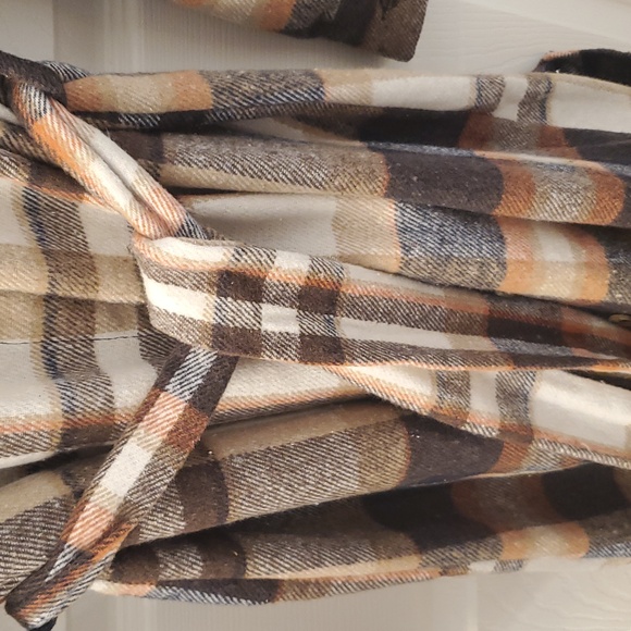 NWT Plaid Flannel Cupshe Collared Button Down Dress - Picture 7 of 7